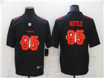 San Francisco 49ers #85 George Kittle Black Shadow Logo Limited Jersey