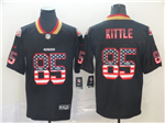San Francisco 49ers #85 George Kittle Black USA Flag Fashion Limited Jersey