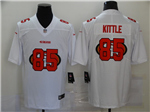 San Francisco 49ers #85 George Kittle White Shadow Logo Limited Jersey