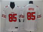 San Francisco 49ers #85 George Kittle White Team Logos Fashion Limited Jersey