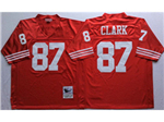 San Francisco 49ers #87 Dwight Clark Throwback Red Jersey