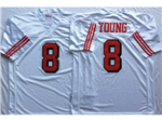 San Francisco 49ers #8 Steve Young 1994 Throwback White Jersey