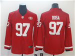 San Francisco 49ers #97 Nick Bosa Therma Long Sleeve Jersey