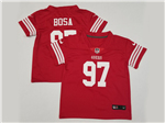 San Francisco 49ers #97 Nick Bosa Toddler Red Vapor Limited Jersey