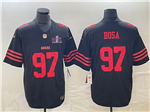 San Francisco 49ers #97 Nick Bosa Black Super Bowl LVIII F.U.S.E. Limited Jersey
