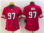 San Francisco 49ers #97 Nick Bosa Women's Alternate Red Vapor Limited Jersey