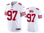 San Francisco 49ers #97 Nick Bosa Youth White Vapor Limited Jersey