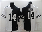 Buffalo Bills #14 Stefon Diggs Split Black/White Vapor Limited Jersey