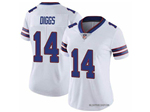 Buffalo Bills #14 Stefon Diggs Women's White Vapor Limited Jersey