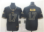 Buffalo Bills #17 Josh Allen Black Gold Vapor Limited Jersey