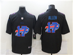 Buffalo Bills #17 Josh Allen Black Shadow Logo Limited Jersey