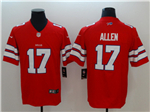 Buffalo Bills #17 Josh Allen Red Vapor Untouchable Color Rush Limited Jersey