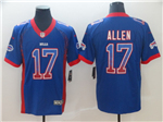 Buffalo Bills #17 Josh Allen Blue Drift Fashion Limited Jersey