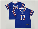 Buffalo Bills #17 Josh Allen Toddler Blue Vapor Limited Jersey