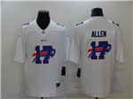 Buffalo Bills #17 Josh Allen White Shadow Logo Limited Jersey