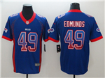 Buffalo Bills #49 Tremaine Edmunds Blue Drift Fashion Limited Jersey