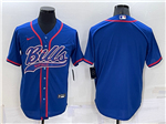 Buffalo Bills Blue Baseball Cool Base Team Jersey