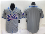 Buffalo Bills Gray Baseball Cool Base Team Jersey