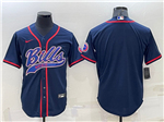 Buffalo Bills Navy Baseball Cool Base Team Jersey