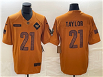 Washington Commanders #21 Sean Taylor 2023 Brown Salute To Service Limited Jersey