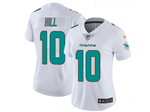 Miami Dolphins #10 Tyreek Hill Women's White Vapor Limited Jersey