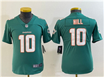 Miami Dolphins #10 Tyreek Hill Youth Aqua Vapor Limited Jersey