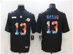 Miami Dolphins #13 Dan Marino Black Rainbow Vapor Limited Jersey