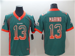 Miami Dolphins #13 Dan Marino Aqua Drift Fashion Limited Jersey