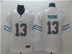 Miami Dolphins #13 Dan Marino White Team Logos Fashion Limited Jersey