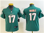 Miami Dolphins #17 Jaylen Waddle Youth Aqua Vapor Limited Jersey