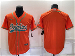 Miami Dolphins Orange Baseball Cool Base Team Jersey