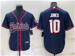 New England Patriots #10 Mac Jones Navy Baseball Cool Base Jersey