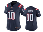 New England Patriots #10 Mac Jones Women's Navy Limited Jersey