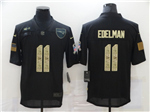 New England Patriots #11 Julian Edelman 2020 Black Camo Salute To Service Limited Jersey
