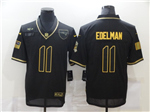 New England Patriots #11 Julian Edelman 2020 Black Gold Salute To Service Limited Jersey