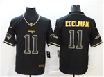 New England Patriots #11 Julian Edelman Black Gold Vapor Limited Jersey
