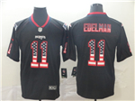 New England Patriots #11 Julian Edelman Black USA Flag Fashion Limited Jersey