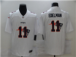 New England Patriots #11 Julian Edelman White Shadow Logo Limited Jersey