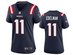 New England Patriots #11 Julian Edelman Women's Blue Vapor Limited Jersey