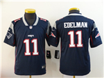New England Patriots #11 Julian Edelman Youth Blue Vapor Limited Jersey