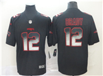 New England Patriots #12 Tom Brady Black Arch Smoke Limited Jersey