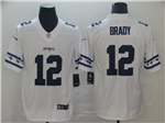 New England Patriots #12 Tom Brady White Team Logos Fashion Limited Jersey