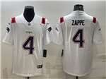 New England Patriots #4 Bailey Zappe White Vapor Limited Jersey