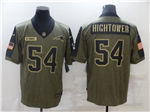 New England Patriots #54 Dont'a Hightower 2021 Olive Salute To Service Limited Jersey