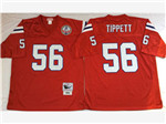 New England Patriots #56 Andre Tippett 1984 Throwback Red Jersey