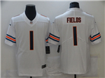 Chicago Bears #1 Justin Fields Youth White Vapor Limited Jersey