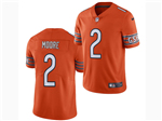 Chicago Bears #2 D.J. Moore Orange Vapor Limited Jersey