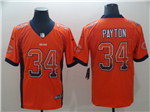 Chicago Bears #34 Walter Payton Orange Drift Fashion Limited Jersey