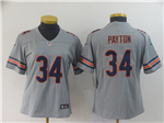 Chicago Bears #34 Walter Payton Women's Gray Inverted Limited Jersey