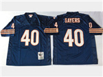 Chicago Bears #40 Gale Sayers Throwback Navy Blue Jersey